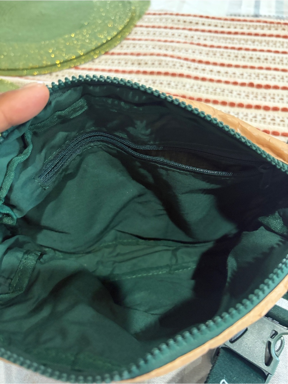 Starbucks Green and Tan Logo Crossbody Belt Bag - Picture 4 of 6